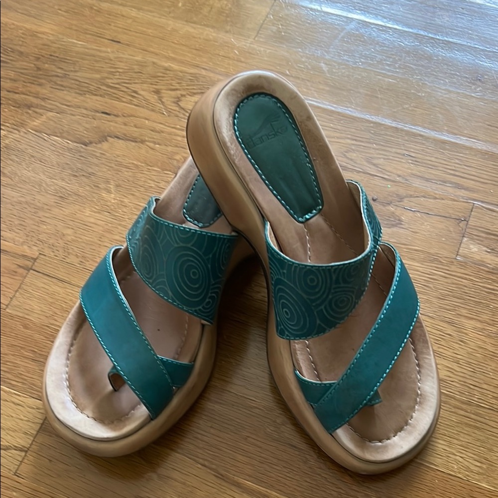Dansko Teal Sandals